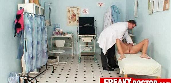  Hot czech blonde Vanessa Hell abused by old daddy doctor